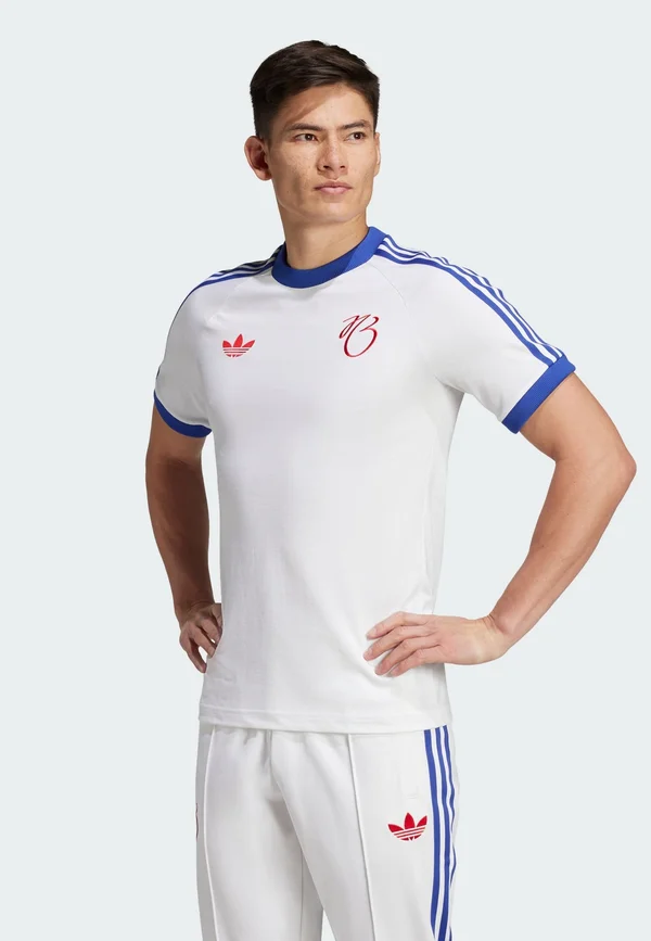 JUDE BELLINGHAM 3 STRIPES TEE - Print T-shirt - white