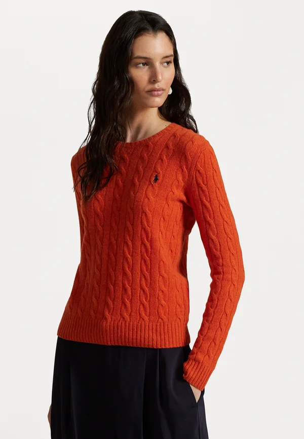 JULIANNA LONG SLEEVE PULLOVER - Jumper - alloy orange
