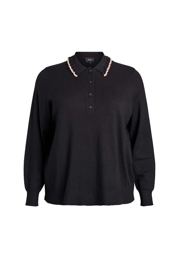 Jumper - black w s taupe