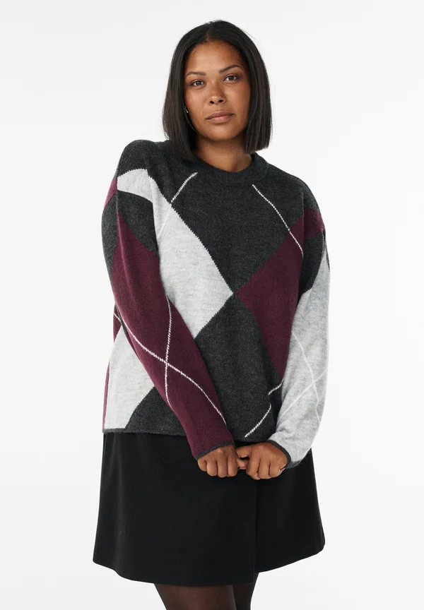 Jumper - dark grey mel comb