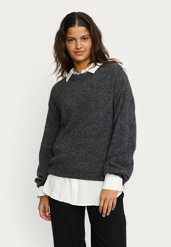 Jumper - dark grey melange