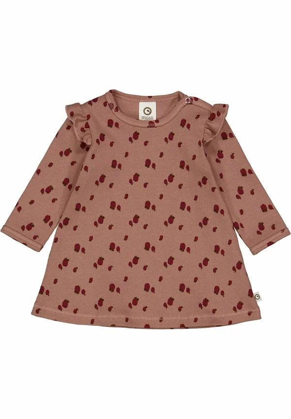 Jumper dress - cabernet  bark