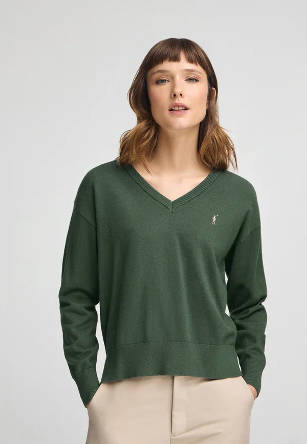 Jumper - green loden