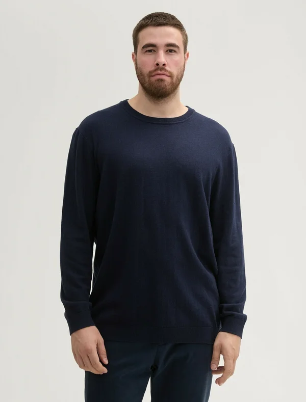 Jumper - knitted navy melange