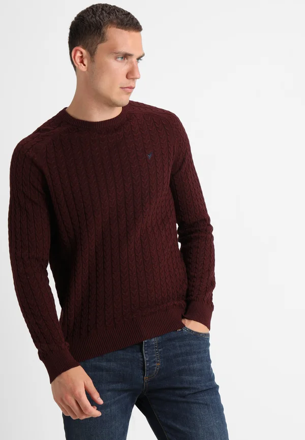 Jumper - mottled bordeaux