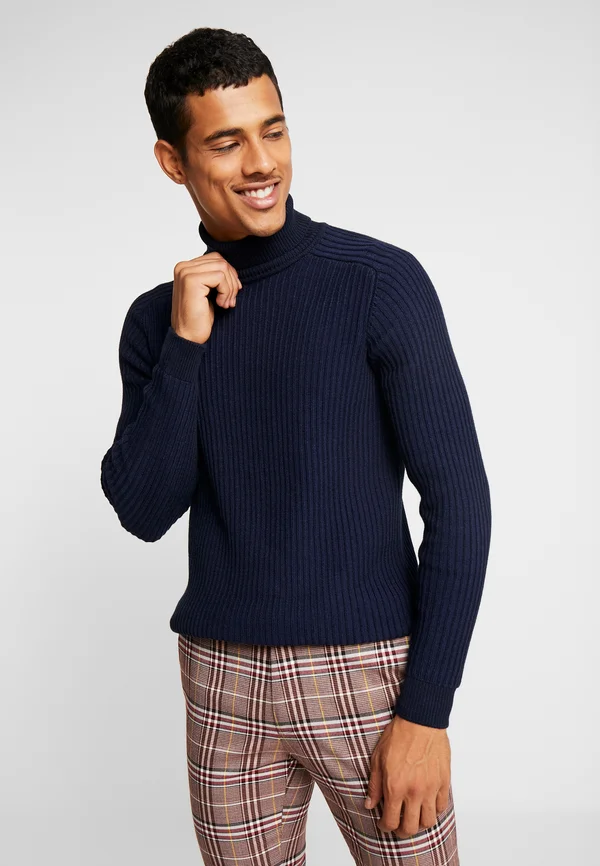 Jumper - mottled dark blue