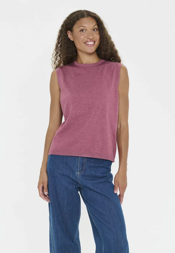 Jumper - red violet melange