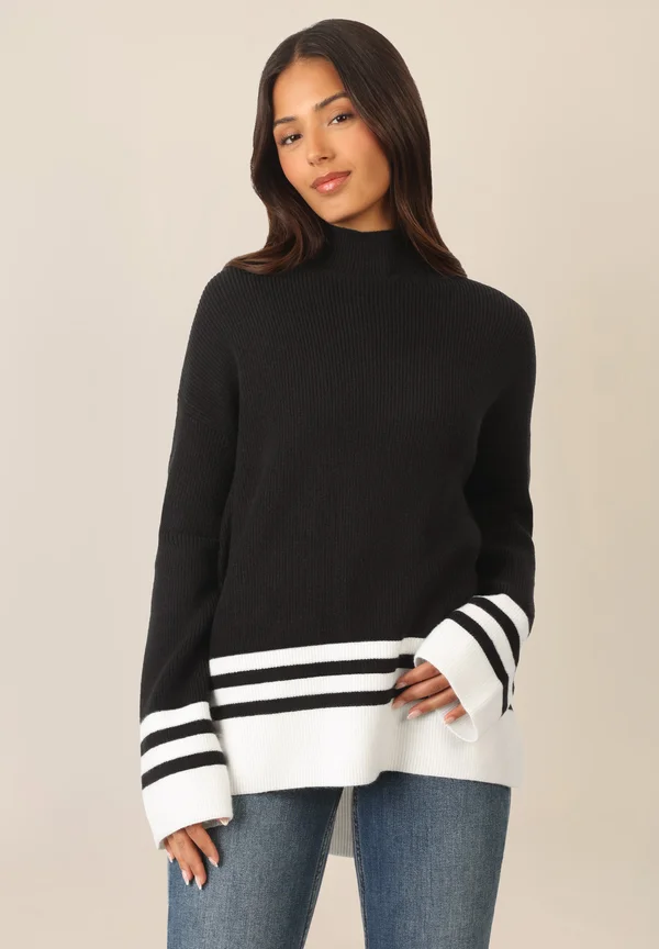 Jumper - schwarz/creme
