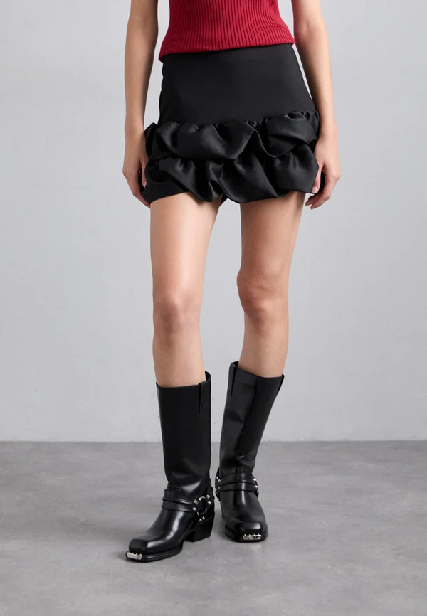 JUPE - A-line skirt - noir