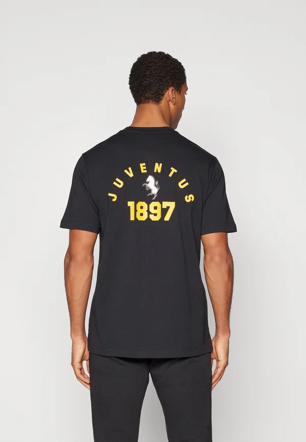 JUVENTUS VRCT - Print T-shirt - black/active gold