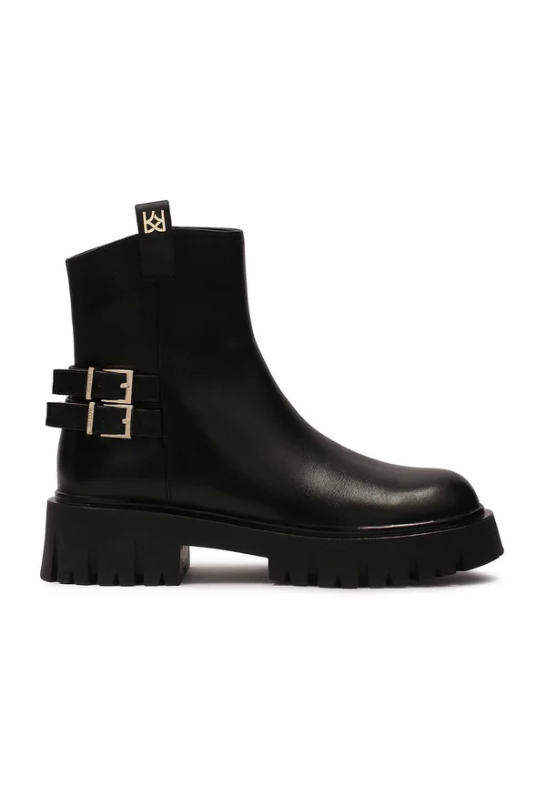 KANDE - Platform ankle boots - black