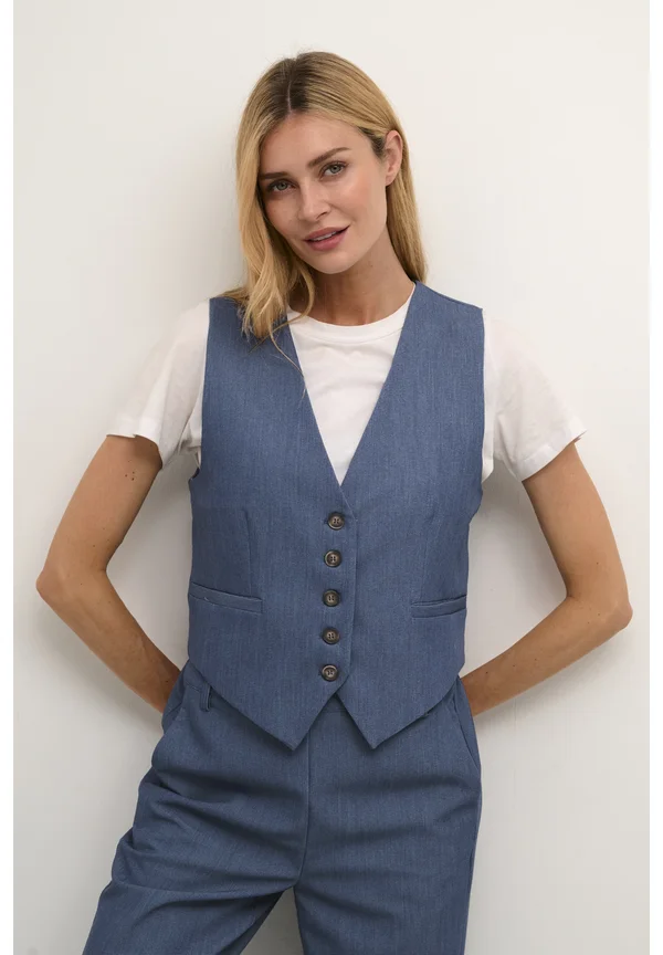 KASAKURA - Waistcoat - vintage indigo