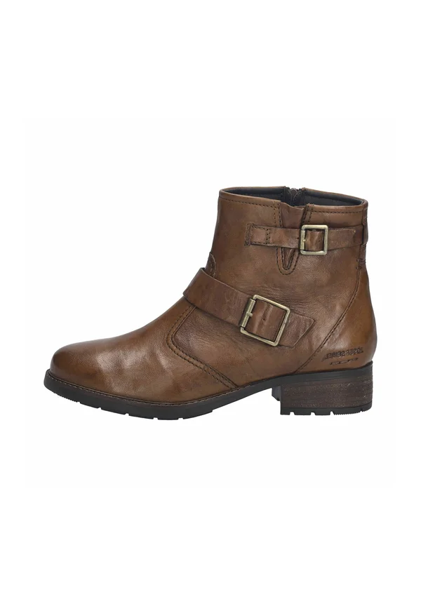 KATE - Cowboy/biker ankle boot - cognac
