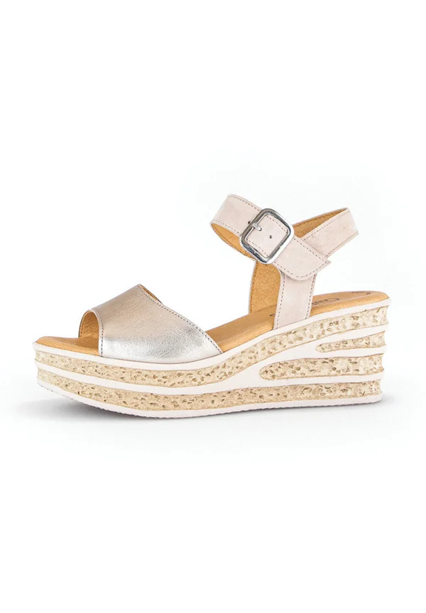 KEILSANDALETTEN - Platform sandals - beige