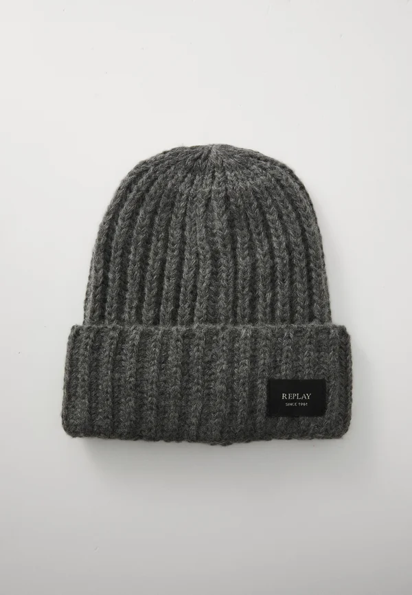 KEN BEANIE - Beanie - charcoal gray melange