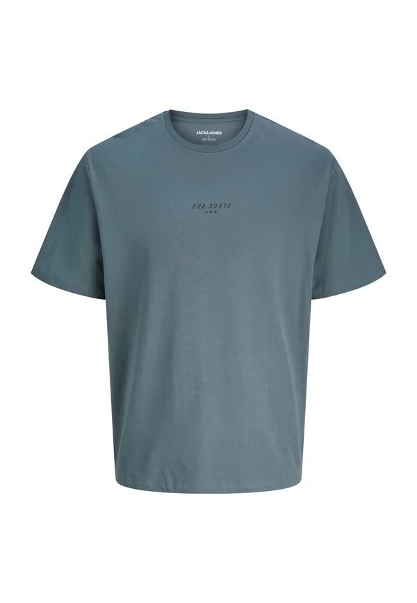 KENJI TEE SS CREW NECK - Print T-shirt - grau