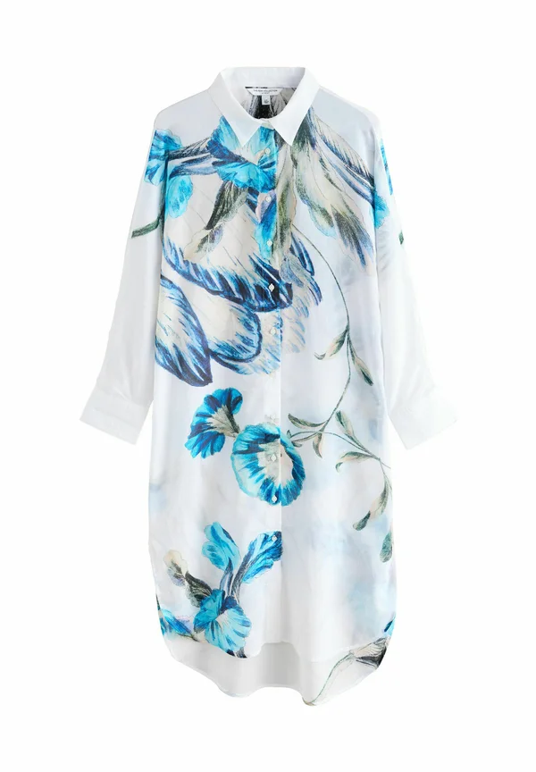 KEW GARDENS LONGLINE - Button-down blouse - blue