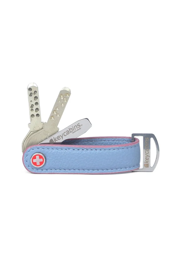Key holder - sky blue  mauve
