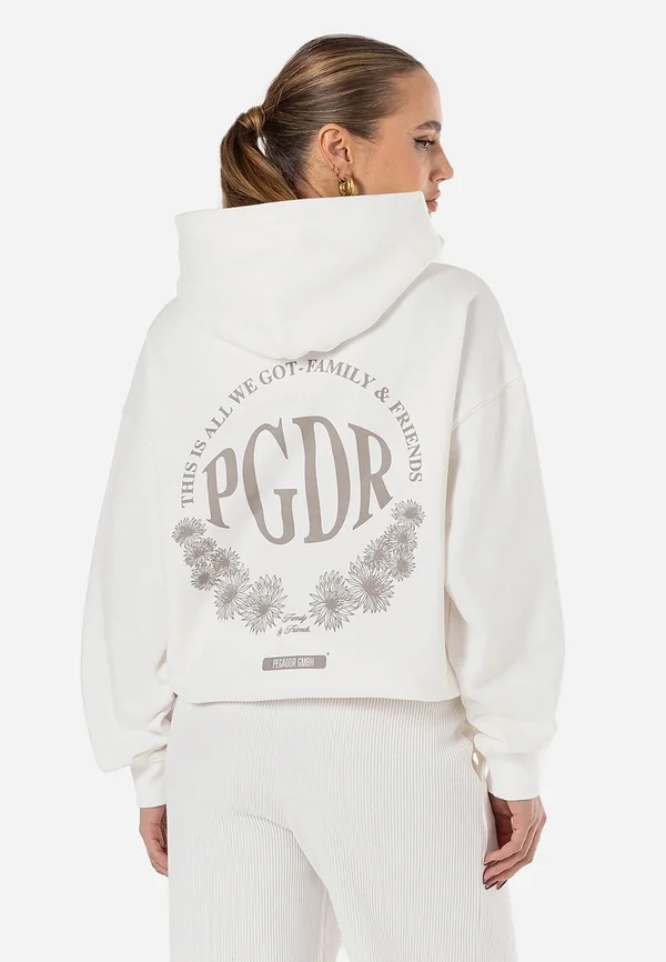 KIMI OVERSIZED HOODIE - Sweatshirt - washed warm white
