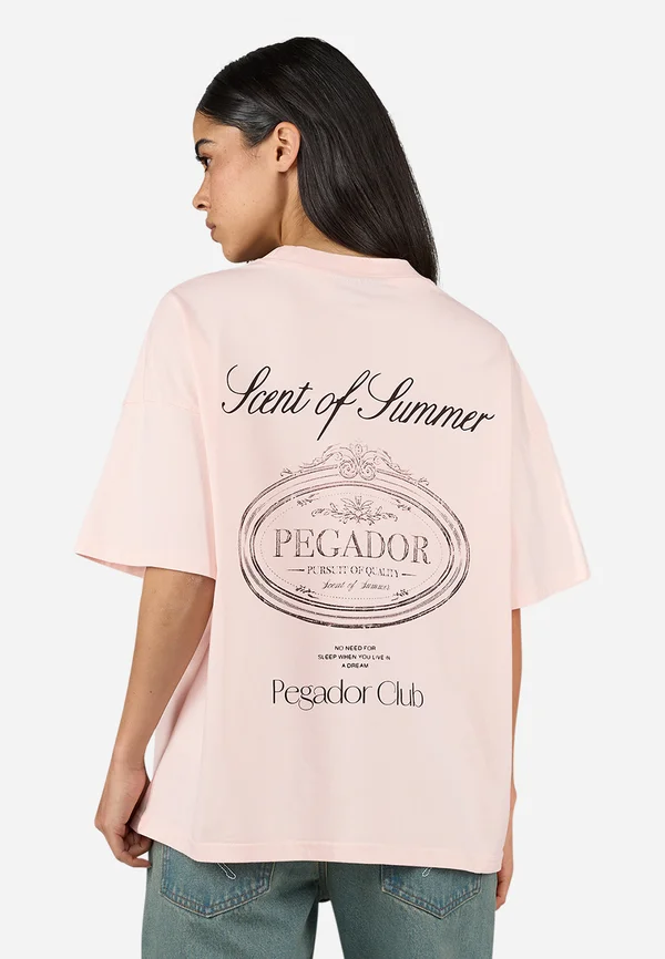 KIMMIA HEAVY OVERSIZED TEE - Print T-shirt - washed dusty rose