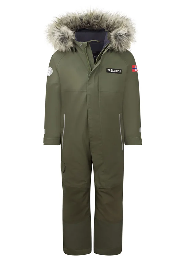 KIRKENES - Snowsuit - dusky olive/navy
