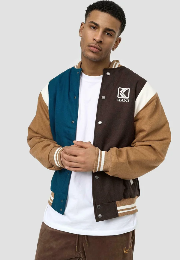 KK OG BLOCK COLLEGE - Bomber Jacket - brown
