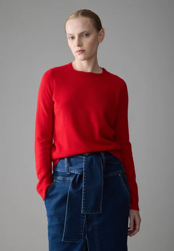 KNIT JUMPER CASHMERE - Jumper - red