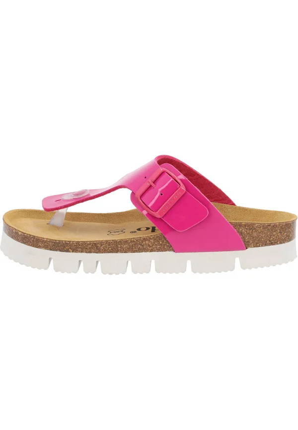 KOS LACK - T-bar sandals - pink lack