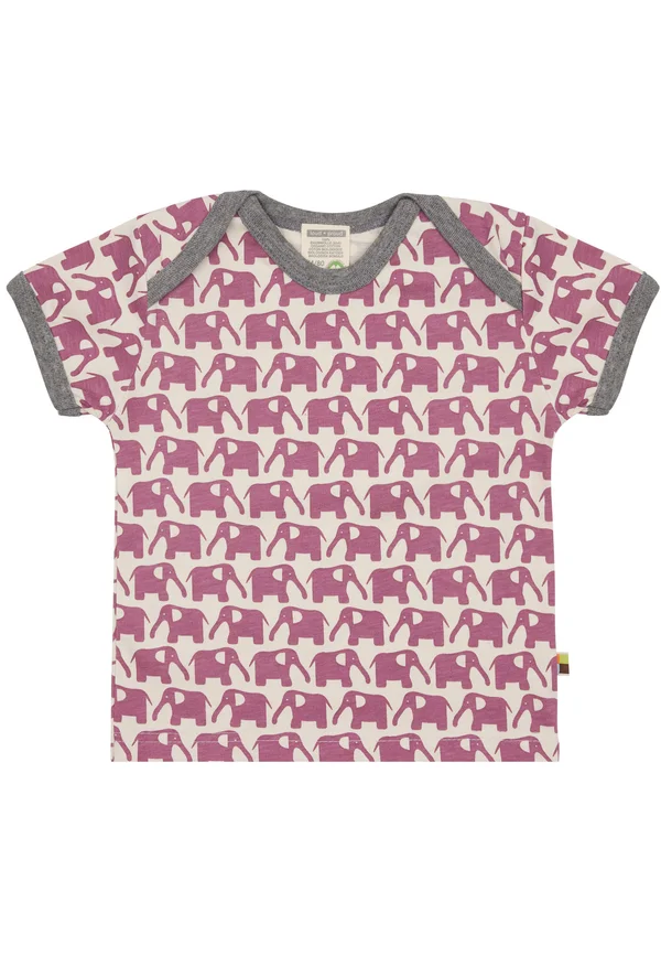 KURZARM - Print T-shirt - altrosa