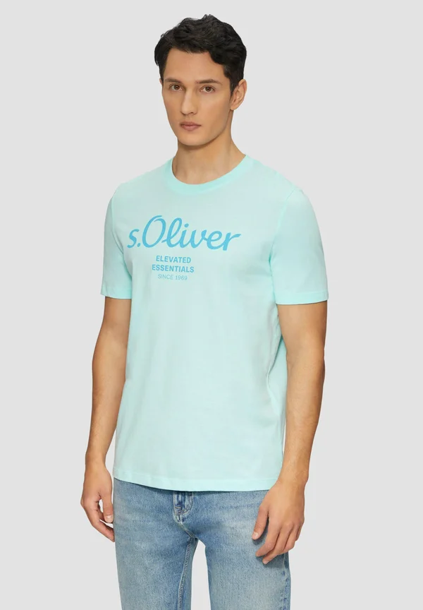 KURZARM - Print T-shirt - ozeangrün