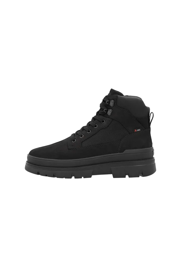 Lace-up ankle boots - asphaltschwarz