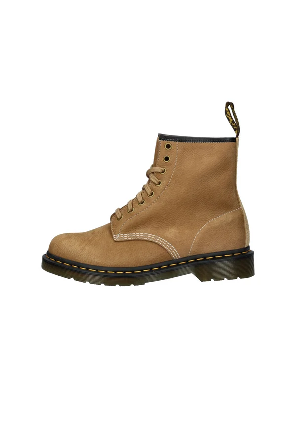 Lace-up ankle boots - beige