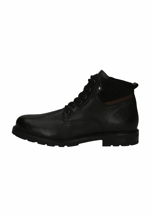 Lace-up ankle boots - black comb