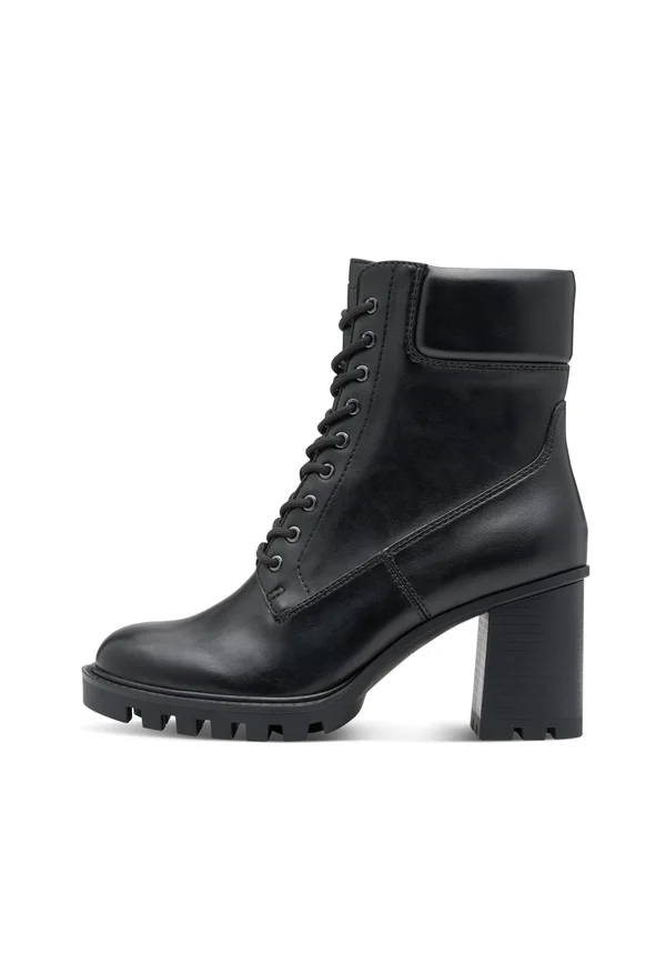 Lace-up ankle boots - black matt