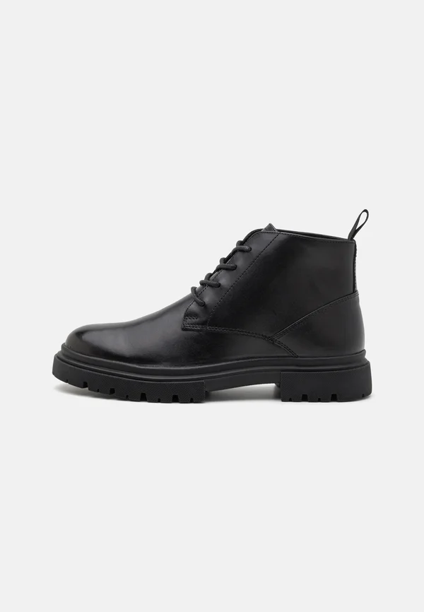 Lace-up ankle boots - black