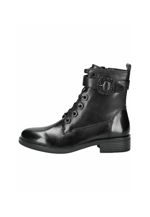 Lace-up ankle boots - black