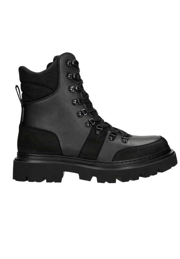 Lace-up ankle boots - black