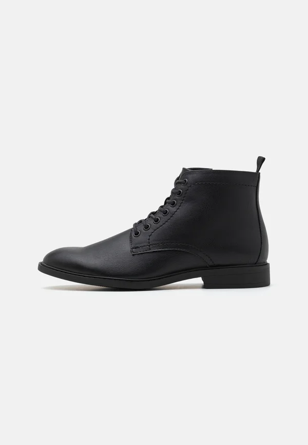 Lace-up ankle boots - black