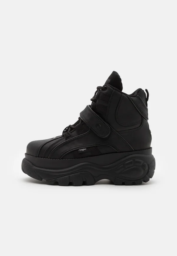 Lace-up ankle boots - black