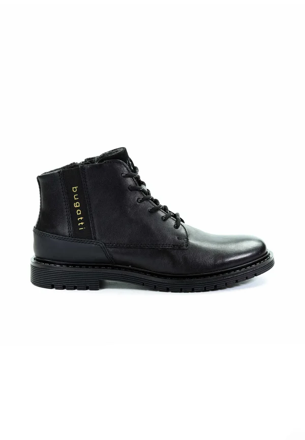Lace-up ankle boots - black