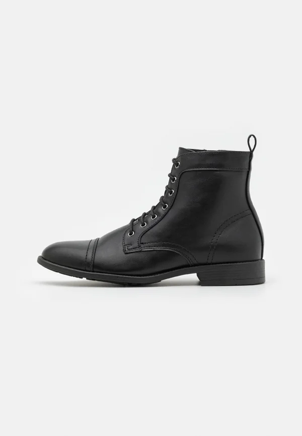Lace-up ankle boots - black