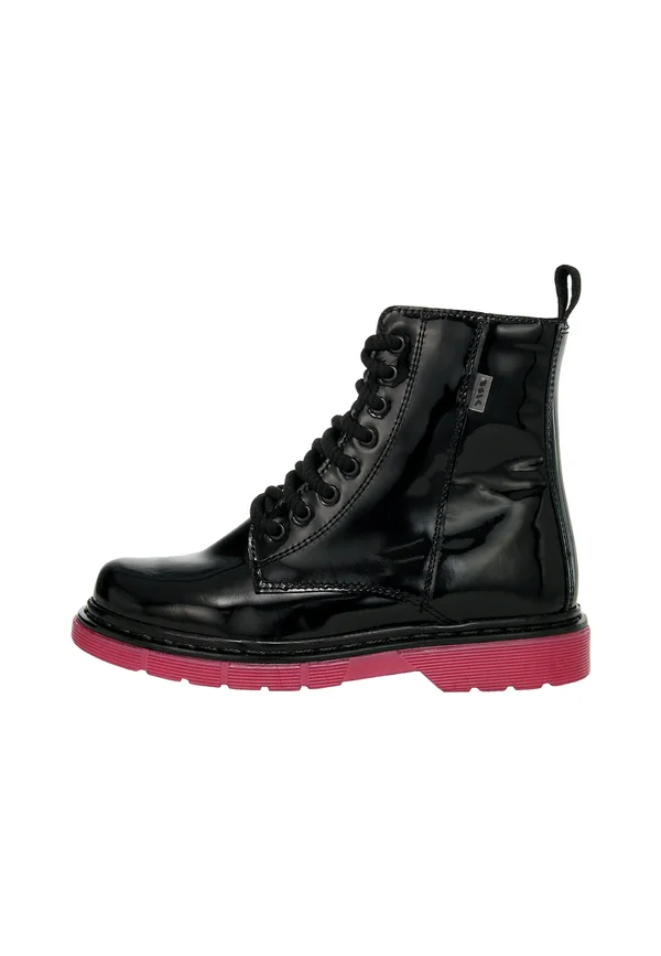 Lace-up ankle boots - black