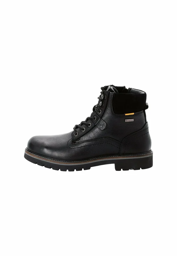 Lace-up ankle boots - black