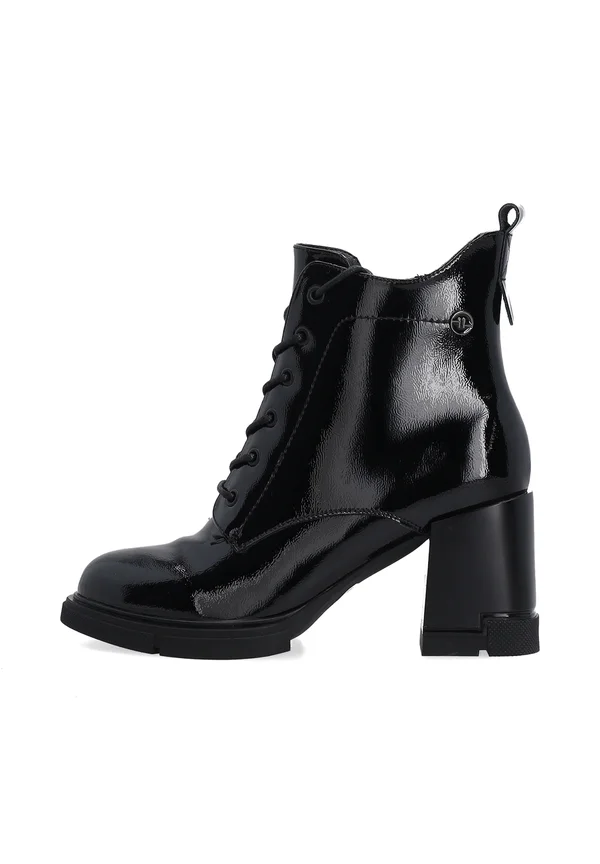 Lace-up ankle boots - black