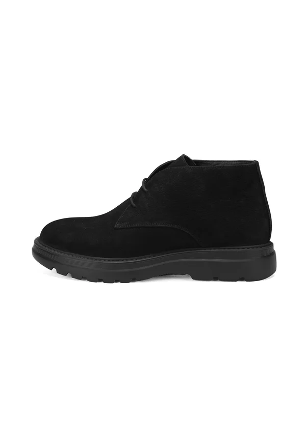 Lace-up ankle boots - black