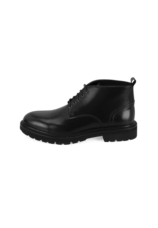 Lace-up ankle boots - black