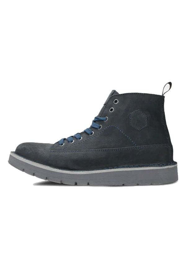 Lace-up ankle boots - blue