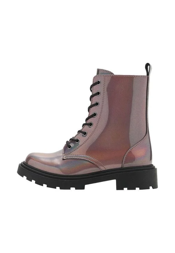 Lace-up ankle boots - bordeaux