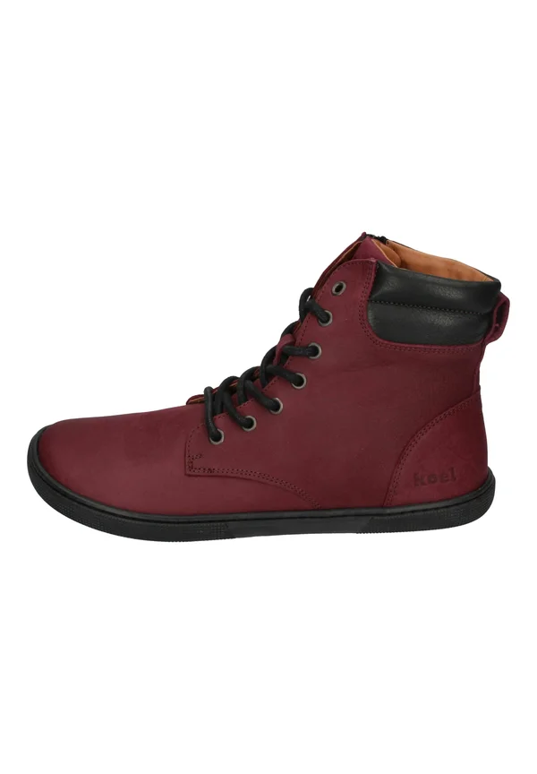 Lace-up ankle boots - bordo