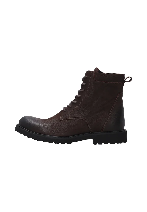 Lace-up ankle boots - brown